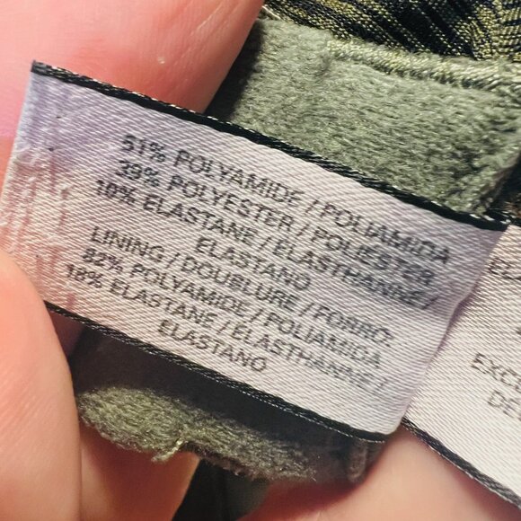 Victoria's Secret Uplift Semi/Demi Army Green/Black Mesh Size 38 DD Bra-Ajustabl - Picture 13 of 15